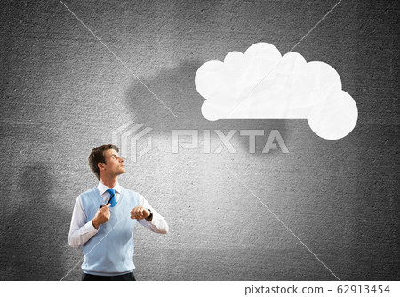 Conceptual image of young businessman. Conceptual image of young businessman. 62913454