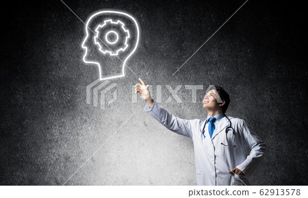 Neuroscience and brain research concept Neuroscience and brain research concept 62913578