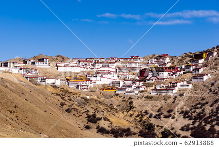 Ganden Buddhist Monastery near Lhasa, Tibet Ganden Buddhist Monastery near Lhasa, Tibet 62913888