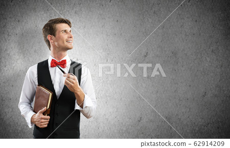 Conceptual image of young businessman. Conceptual image of young businessman. 62914209