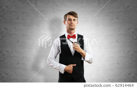 Conceptual image of young businessman. Conceptual image of young businessman. 62914464