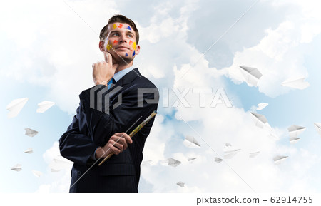 Inspiration of young creative businessman Inspiration of young creative businessman 62914755