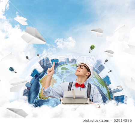 Creative inspiration of young writer. 62914856