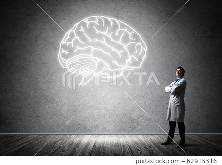 Neuroscience and brain research concept 62915316