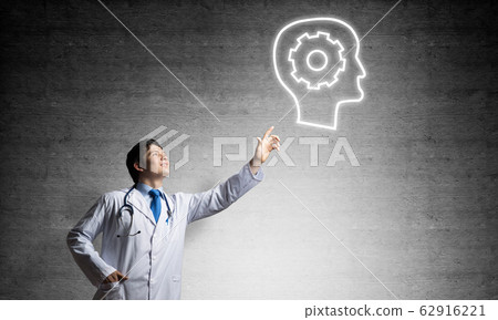 Neuroscience and brain research concept Neuroscience and brain research concept 62916221