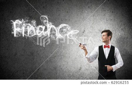 Conceptual image of young businessman. Conceptual image of young businessman. 62916255