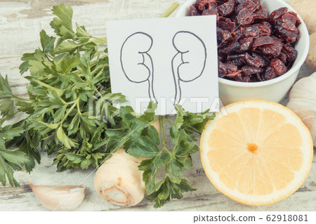 Drawing of kidneys and healthy eating Drawing of kidneys and healthy eating 62918081