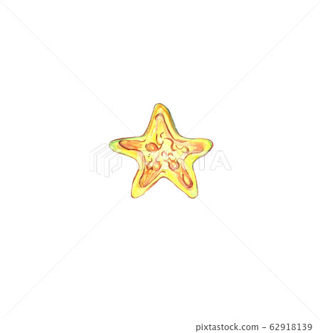 Golden star isolated on white background . - Stock Illustration ...