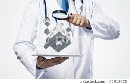 Conceptual image of analytical doctor Conceptual image of analytical doctor 62918678