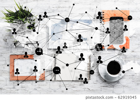 Social connection and networking concepts. Social connection and networking concepts. 62919345