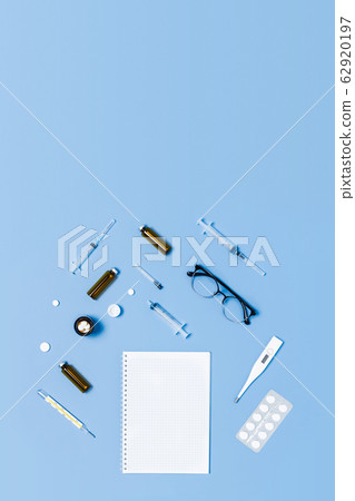 Medicine backdrop with special equipment. 62920197