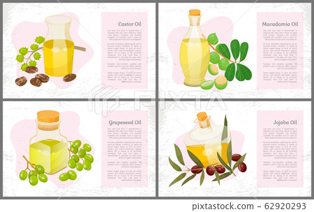 Castor and Jojoba, Macadamia and Grapeseed Oils 62920293