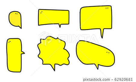 Yellow speech Yellow speech 62920681