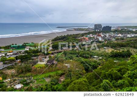 臺灣宜蘭頭城海岸風光Taiwan Yilan Head City Coastal Scenery 62921649