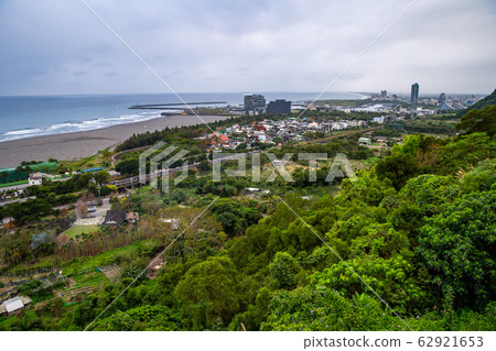 臺灣宜蘭頭城海岸風光Taiwan Yilan Head City Coastal Scenery 62921653