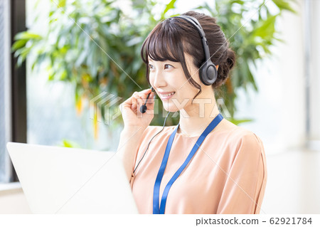 Woman Business Headset Woman Business Headset 62921784