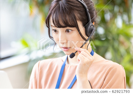 Woman Business Headset Woman Business Headset 62921793