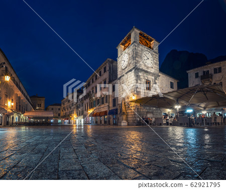 Historic clock tower in Kotor, Montenegro 62921795