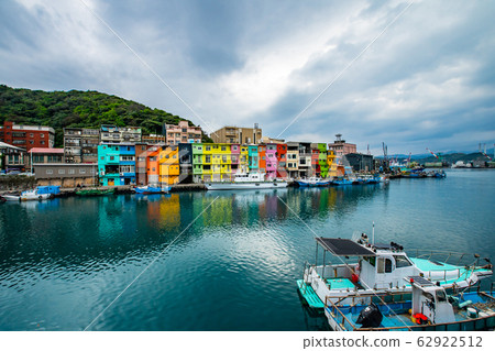 臺灣基隆正濱漁港彩色屋Taiwan Keelung Color House 62922512