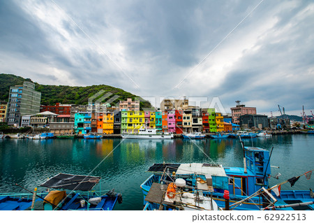 臺灣基隆正濱漁港彩色屋Taiwan Keelung Color House 62922513