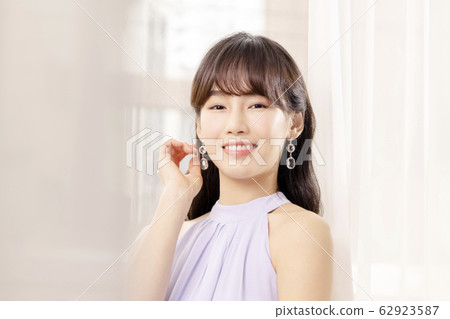 Beauty, woman, curtains 62923587