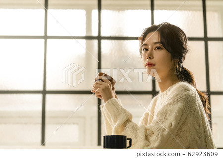 女人，咖啡，下午茶時間 62923609