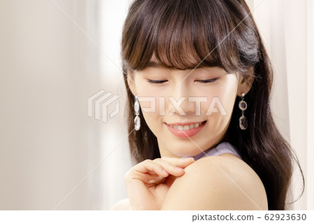 美麗，女人，窗簾 62923630