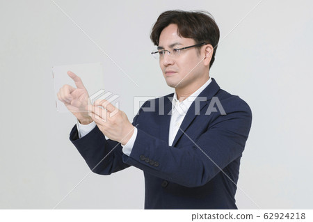 Portrait of young woman and man, part timer and owner 244 62924218