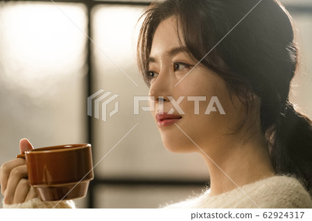 女人，咖啡，下午茶時間 62924317