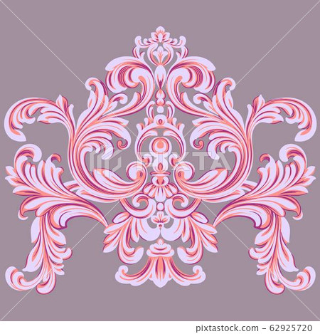 Red beautiful vintage baroque element Red beautiful vintage baroque element 62925720