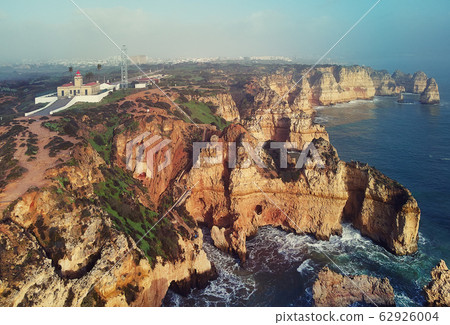Aerial view of Ponta da Piedade headland 62926004