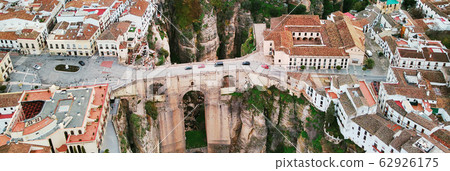 Ronda cityscape aerial photography, Malaga, Spain 62926175