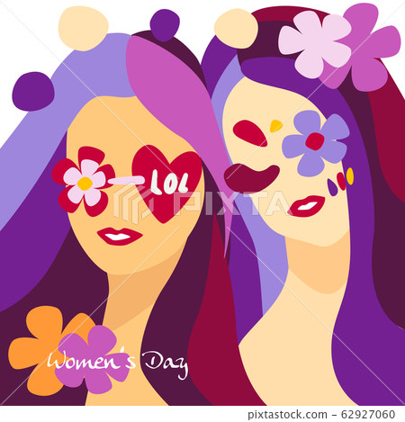 International Women's Day, Illustration of Happy International Women's Day, Illustration of Happy 62927060