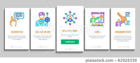 Sme Business Company Onboarding Elements Icons Set Vector Sme Business Company Onboarding Elements Icons Set Vector 62928339