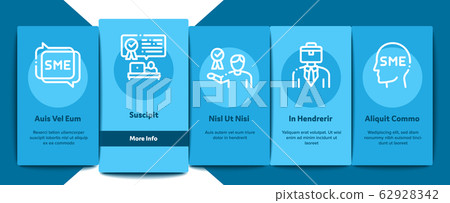 Sme Business Company Onboarding Elements Icons Set Vector 62928342
