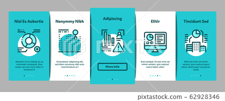 Statistician Assistant Onboarding Elements Icons Set Vector 62928346