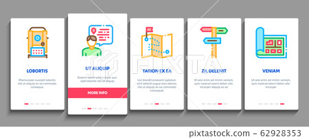 Topography Research Onboarding Elements Icons Set Vector Topography Research Onboarding Elements Icons Set Vector 62928353