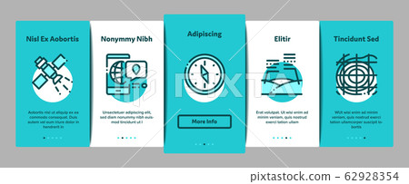 Topography Research Onboarding Elements Icons Set Vector Topography Research Onboarding Elements Icons Set Vector 62928354