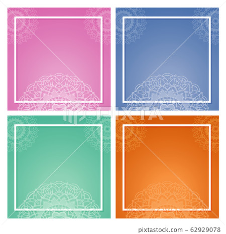 Background template with mandala designs Background template with mandala designs 62929078