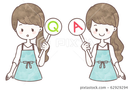 Q & A Women - Stock Illustration [62929294] - PIXTA