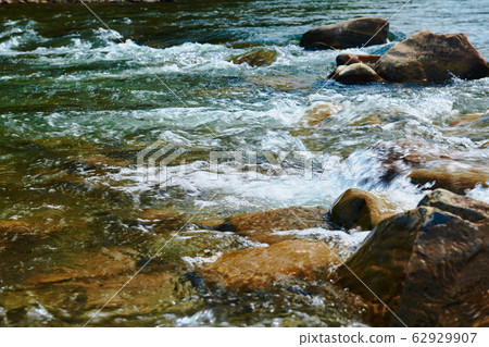 landscape, beautiful view of mountain river in landscape, beautiful view of mountain river in 62929907