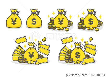 Money bag dollar bag set Money bag dollar bag set 62930191