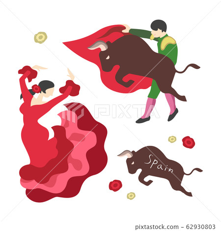 Bullfighter and flamenco (Spanish image) 62930803