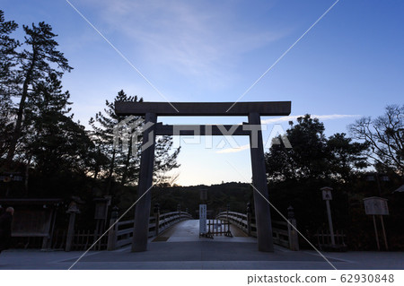 Ise shrine Uji Bridge torii Ise shrine Uji Bridge torii 62930848