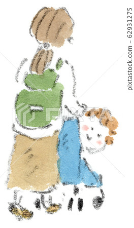 作為回報,這是一個美麗的女孩(一個蹣跚學步的女孩和她的母親從嬰兒車裡望出去的插圖) 作為回報,這是一個美麗的女孩(一個蹣跚學步的女孩和她的母親從嬰兒車裡望出去的插圖) 62931275