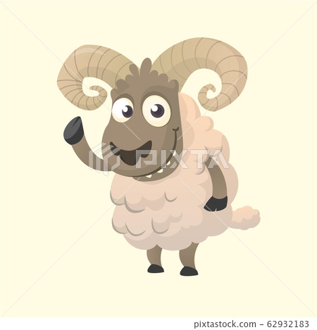 Cute cartoon sheep character Cute cartoon sheep character 62932183