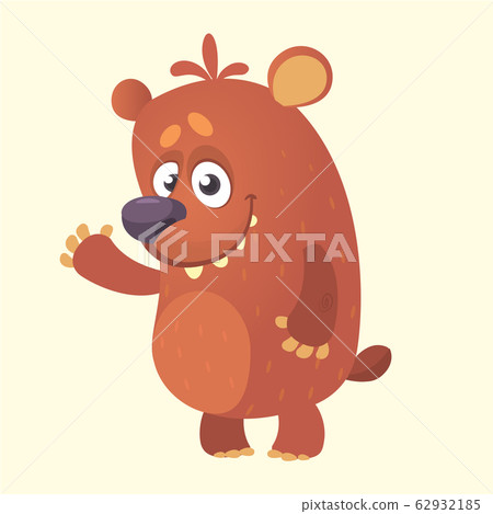 Cute cartoon bear character 62932185