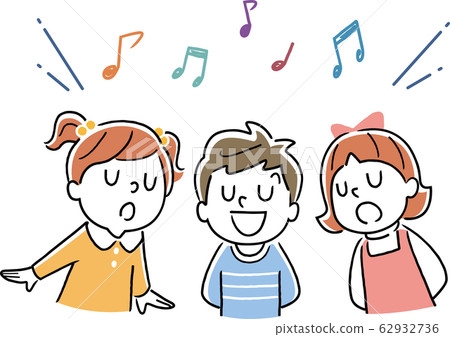 Illustration material: Children singing songs Illustration material: Children singing songs 62932736