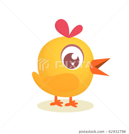Cute cartoon yellow chicken Cute cartoon yellow chicken 62932796
