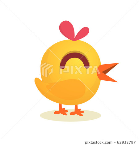 Cute cartoon yellow chicken Cute cartoon yellow chicken 62932797